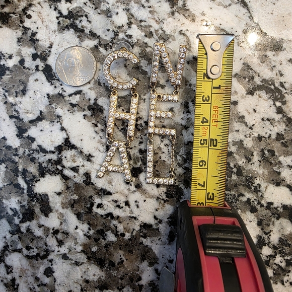 Homemade Elegant Silver Logo Earrings - Picture 5 of 7